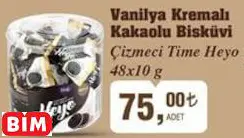 ÇİZMECİ TİME HEYO VANİLYA KREMALI KAKAOLU BİSKÜVİ
